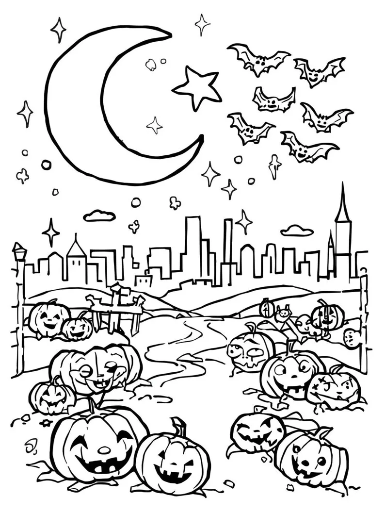 Halloween-Malbuch – Bild 3 von 6