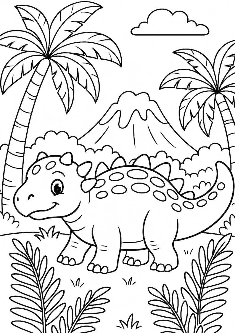 Mini Dinosaurier Malbuch – Bild 3 von 6