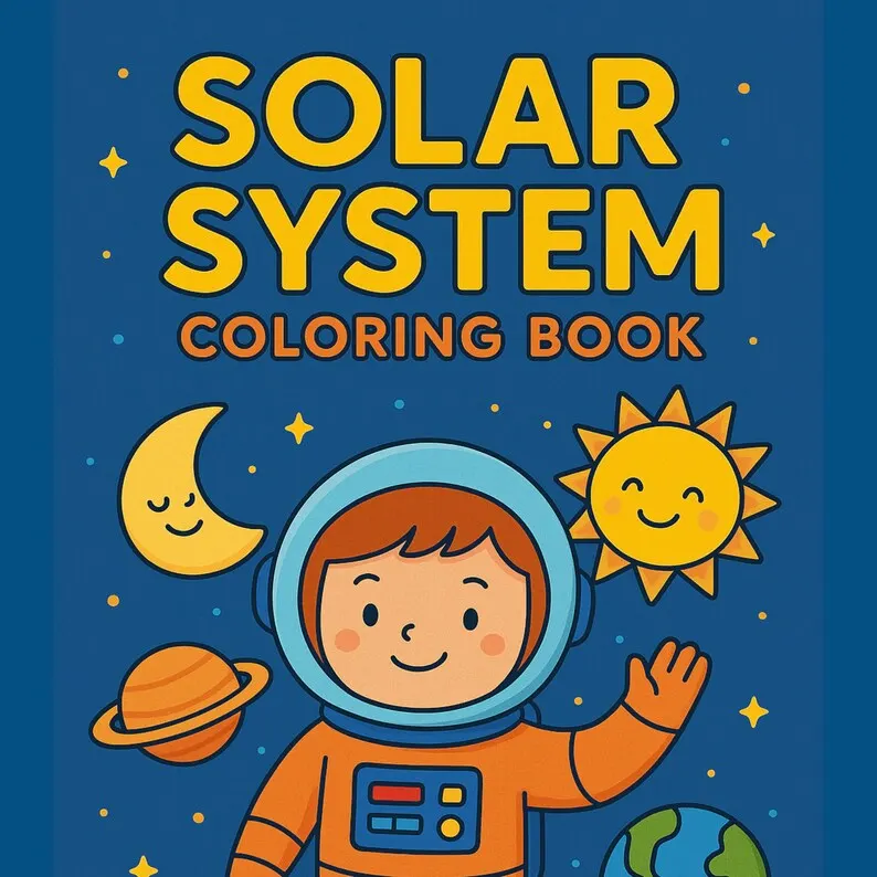 Sonnensystem Mal- & Lernbuch