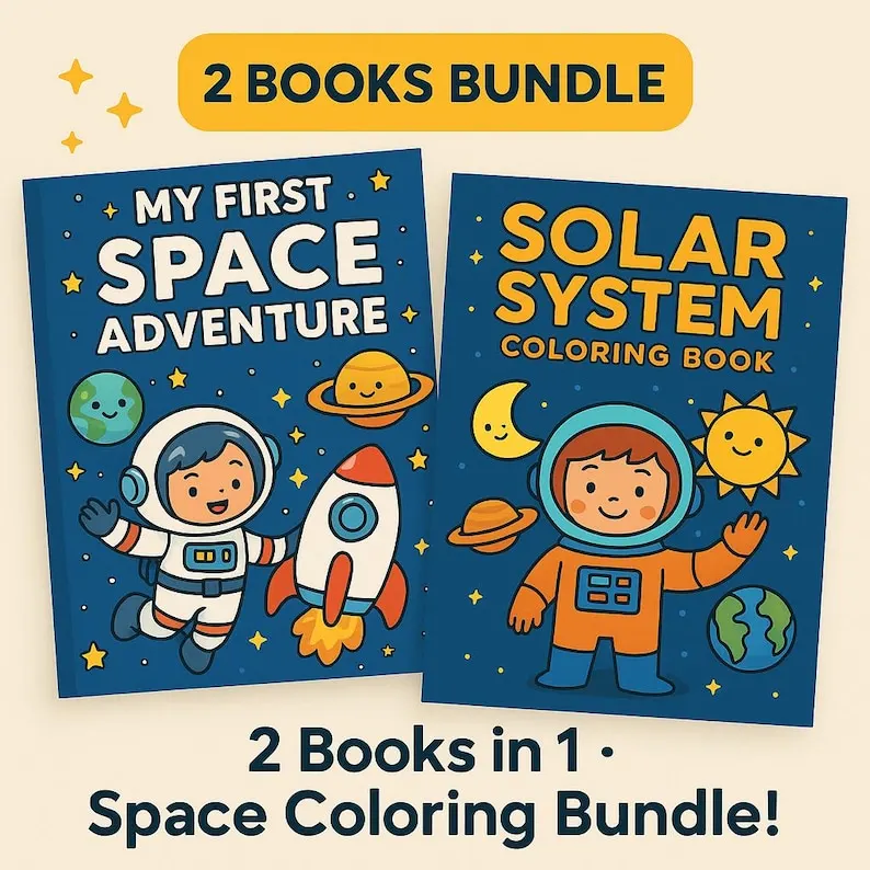 Weltall Malbuch-Bundle