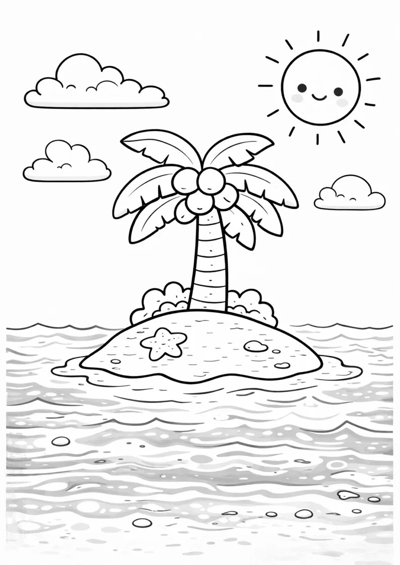 Kawaii Piraten-Malbuch – Bild 5 von 6