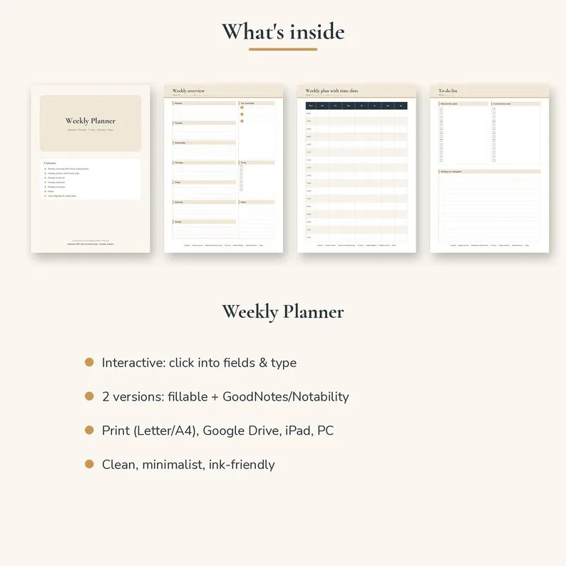 Weekly Planner – Image 2 of 2