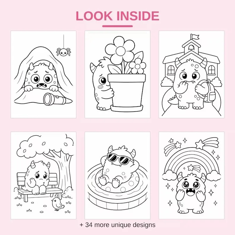 Feelings Coloring Book – Image 2 of 3