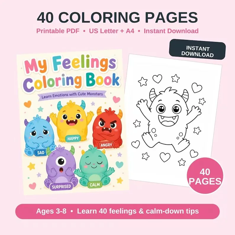 Feelings Coloring Book