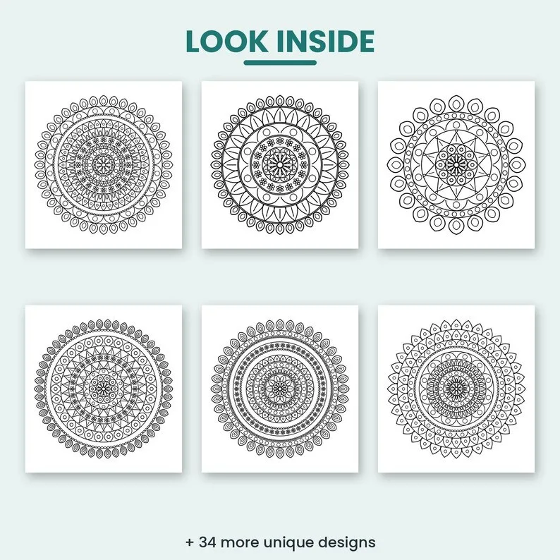 Mandala Coloring Book – Image 2 of 3