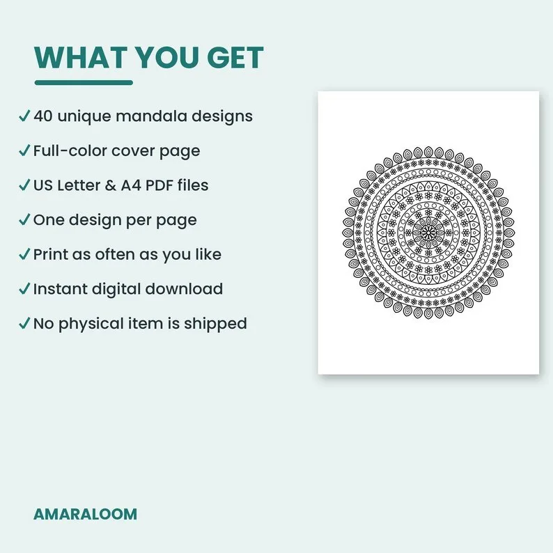 Mandala Coloring Book – Image 3 of 3